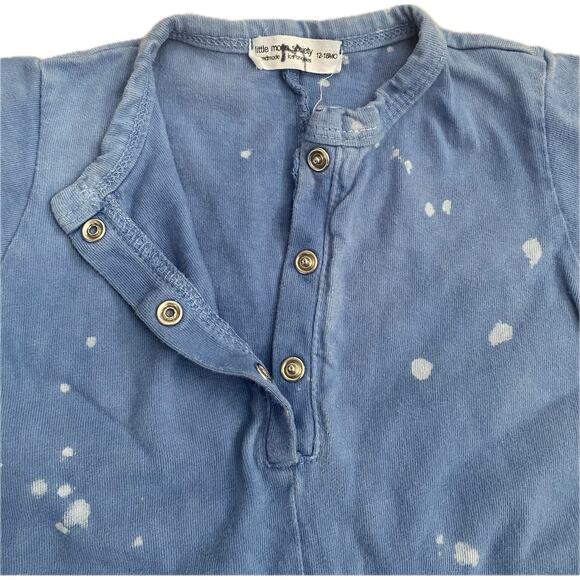 LITTLE MOON SOCIETY‎ Splatter Tie Dye Romper Shortall Playsuit Toddler 12-18 Mos - Picture 3 of 7